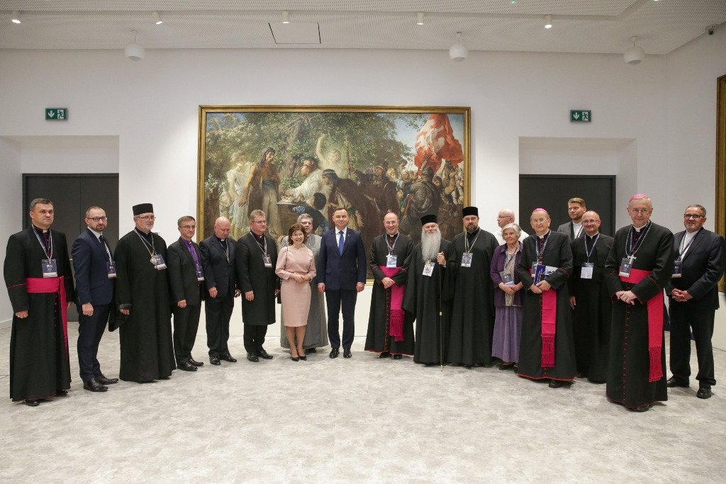 Spotkanie prezydenta z przedstawicielami Kościoła Rzymskokatolickiego oraz Kościołów zrzeszonych w Polskiej Radzie Ekumenicznej (fot. Igor Smirnow/KPRP)